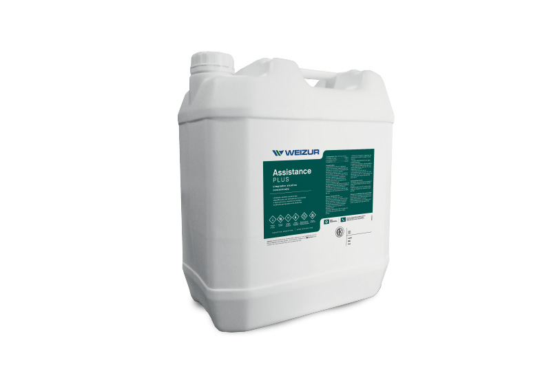 assistance limpiador alcalino clorado